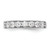 14KT White Gold 7-Stone 3/4 carat Round Diamond Complete Channel Band
