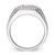 14KT White Gold Lab Grown VS/SI FGH Dia Side Design Men's Ring