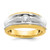 14KT Two-tone IBGoodman Men's 1/3 carat Diamond Complete Ring