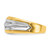 14KT Two-tone IBGoodman Men's 1/3 carat Diamond Complete Ring