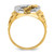 14KT Two-tone IBGoodman Men's Horse and Horseshoe 1/2 carat Diamond Complete Ring