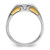 14KT Two-tone IBGoodman Men's 1/2 carat Diamond Complete Ring