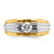 14KT Two-tone IBGoodman Men's 1/2 carat Diamond Complete Ring