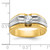 14KT Two-tone IBGoodman Men's 1/2 carat Diamond Complete Ring