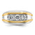 14KT Two-tone IBGoodman Men's 1 carat Diamond Complete Ring