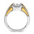 14KT Two-tone IBGoodman Men's 3/4 carat Diamond Complete Ring