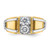 14KT Two-tone IBGoodman Men's 3/4 carat Diamond Complete Ring