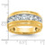 IBGoodman 10KT with White Rhodium Men's Polished and Grooved 2 Carat A Quality Diamond Ring