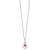 Sterling Silver Cubic Zirconia Birthstone Never Forget Tear 18in Necklaces