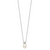 Sterling Silver Rhod-plat 7-7.5mm Rice FWC Pearl 1.5in ext Necklace