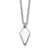 Leslie's Sterling Silver Rh-plated Polished Arrowhead with 1in ext. Necklace