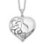 "Sentimental Expressions Sterling Silver Rhodium-plated Cubic Zirconia My Daughter, My Heart's Treasure 18in Necklace"