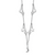 Sterling Silver Rhodium-plated Polished Cubic Zirconia Necklace