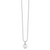 White Ice Sterling Silver Rhodium-plated 18 Inch Diamond Anchor Necklace with 2 Inch Extender