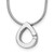 White Ice Sterling Silver Rhodium-plated 18 Inch Diamond Teardrop Necklace with 2 Inch Extender