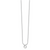 White Ice Sterling Silver Rhodium-plated 18 Inch Diamond Teardrop Necklace with 2 Inch Extender