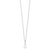 Sterling Silver Rhodium-plated 7-8mm White FWC Pearl Cubic Zirconia Necklace