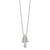 Sterling Silver Polished Cubic Zirconia Fancy Necklace