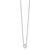 White Ice Sterling Silver Rhodium-plated Diamond 18 Inch Heart Necklace with 2 Inch Extender