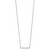 Leslie's Sterling Silver Rhodium-plated Polished with  1.25in ext. Necklace