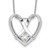 Sentimental Expressions Sterling Silver Rhodium-plated Cubic Zirconia Captivated 18in. Necklace