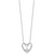 Sentimental Expressions Sterling Silver Rhodium-plated Cubic Zirconia Captivated 18in. Necklace
