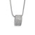 SS Rhodium-Plated Cubic Zirconia Brilliant Embers Fancy Necklace