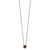 Shey Couture Sterling Silver with 14K Accent 18 Inch Antiqued Round Bezel Garnet Necklace