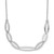 Leslie's Sterling Silver Rhodium-plated with 1.5in ext. Necklace