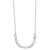 Leslie's Sterling Silver Rhodium-plated with 1.5in ext. Necklace