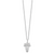 Sentimental Expressions Sterling Silver Rhodium-plated Cubic Zirconia Antiqued The Salvation Cross 18in. Necklace