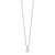 Sterling Silver Rhod-plat 7-7.5mm White Round FWC Pearl Necklace