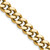 Chisel Stainless Steel Polished Yellow IP-plated 9.5mm 22 inch Curb Chain