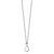 Sterling Silver Rhodium Plated Diamond Accent Infinity Necklace