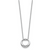 Sentimental Expressions Sterling Silver Rhodium-plated Cubic Zirconia Simplicity 18in Necklace