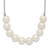 Sterling Silver Rhodium-plated 6-7mm White Near Round FWC Pearl Necklace