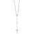 Sterling Silver Polished Rosary Necklace