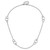 Leslie's Sterling Silver Rh-plated Polished Circle with 1in ext. Necklace