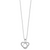 Sentimental Expressions Sterling Silver Rhodium-plated Cubic Zirconia Lifetime Friend 18in Necklace