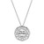 Sterling Silver Cubic Zirconia Antiqued You Are My Happy 18in. Necklace