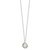 Sterling Silver Rhod-plat 9-10mm White FWC Pearl Necklace