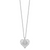 Sentimental Expressions Sterling Silver Rhodium-plated Antiqued Cubic Zirconia To My Daughter 18in Heart Necklace