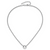 Leslie's Sterling Silver Rh-plat Polished 2-Strand Circle with 2in ext. Neckla