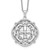 Sentimental Expressions Sterling Silver Rhodium-plated Cubic Zirconia A Time For Miracles 18in. Necklace