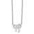Sterling Silver Cubic Zirconia Bow on Rolo Chain