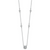 Cheryl M Sterling Silver Rhodium-plated Polished Fancy Cubic Zirconia Station with 2 Inch Extension Necklace