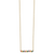 Prizma Sterling Silver Gold-tone 14K Flash Gold-plated 16 inch Colorful Cubic Zirconia Bar Necklace with 2 inch Extender