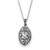 Sterling Silver Antiqued Cubic Zirconia Because Of You 18in Necklace