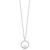 Sterling Silver Rhodium-plated 8-9mm White FWC Pearl and Cubic Zirconia Necklace