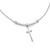 Leslie's Sterling Silver Polished Cross with 1in ext. Necklace